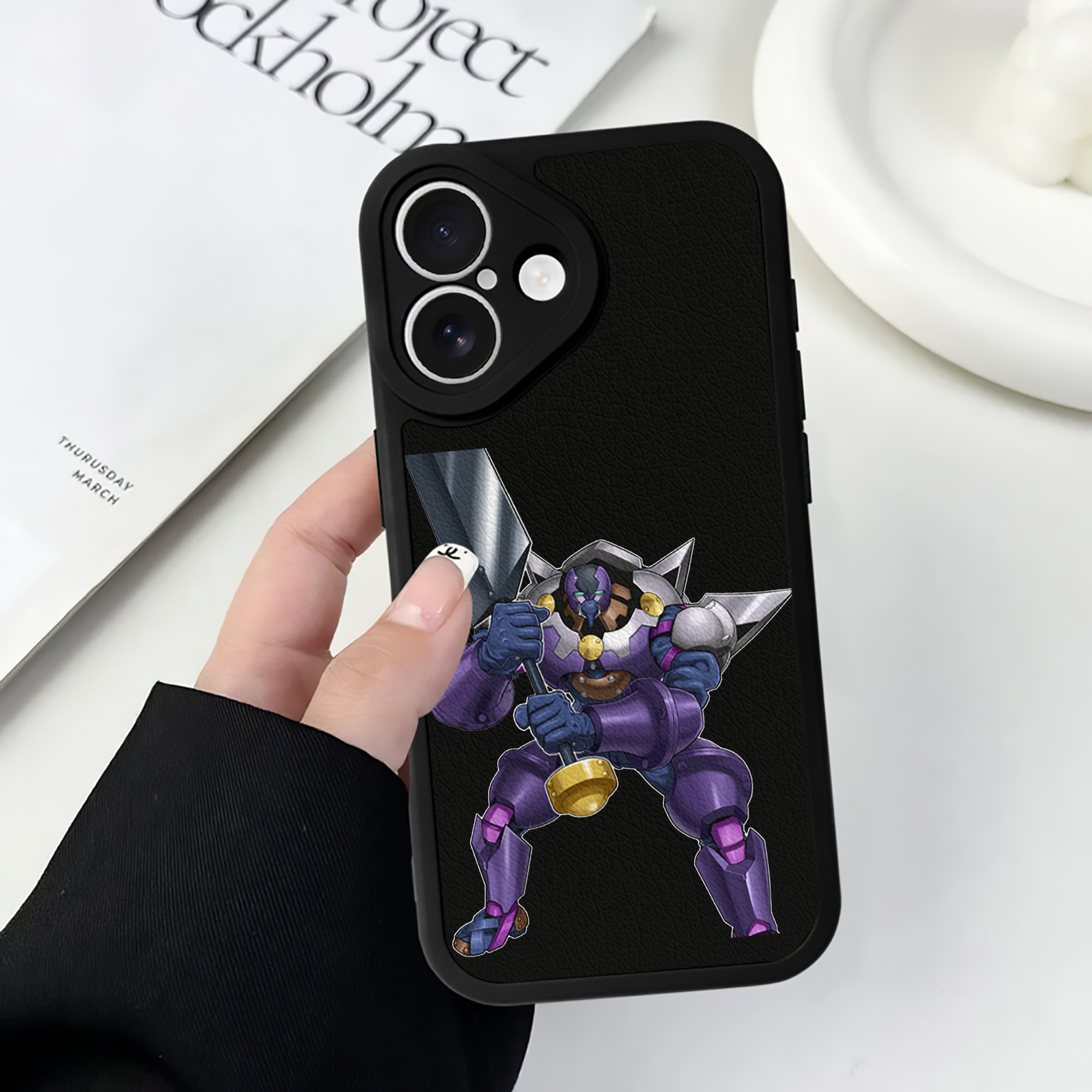 遊☆戯☆王 Yu-Gi-Oh! 【iPhone 16シリーズ対応】シリコンスマホケース（レザー調） 材質：シリコン